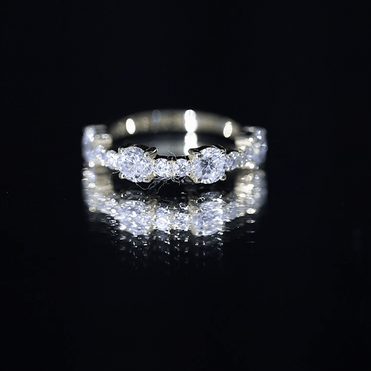 Lab Grown Diamond Stackable Eternity Ring For Women Lab - ( EF-VS ) - Rosec Jewels