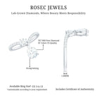 Rosec Jewels-Designer Lab Grown Diamond Engagement Ring