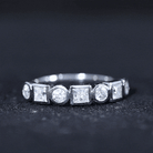 Diamond Eternity Anniversary Band Ring for Women Lab - ( EF-VS ) - Rosec Jewels