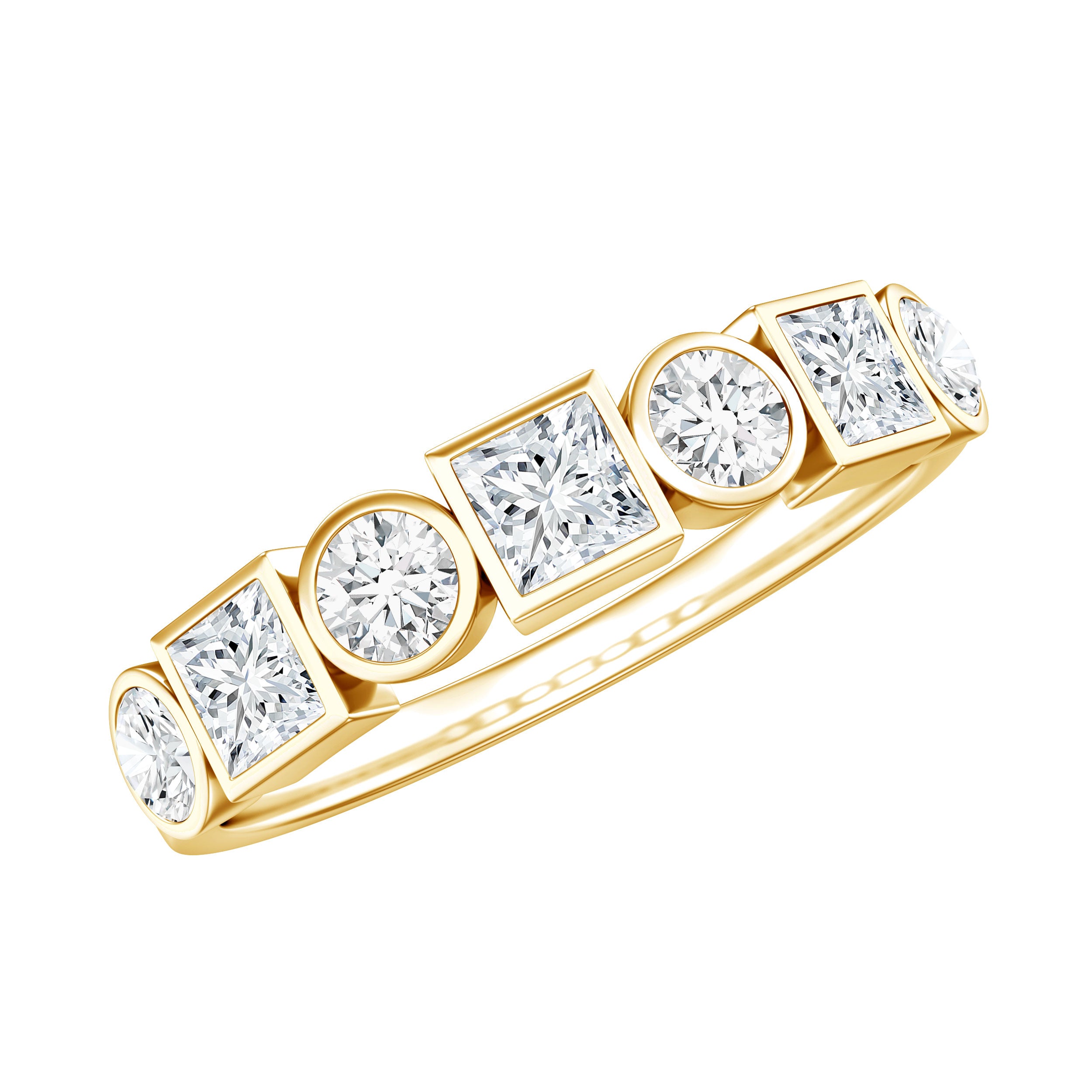 Diamond Eternity Anniversary Band Ring for Women Lab - ( EF-VS ) - Rosec Jewels