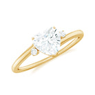 Rosec Jewels-7 mm Heart Lab Grown Diamond Proposal Ring For Her