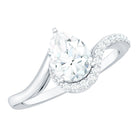 Rosec Jewels-Diamond Teardrop Designer Engagement Ring