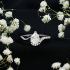 Rosec Jewels-Diamond Teardrop Designer Engagement Ring