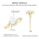 Rosec Jewels-Diamond Teardrop Designer Engagement Ring