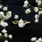 Rosec Jewels-Diamond Teardrop Designer Engagement Ring