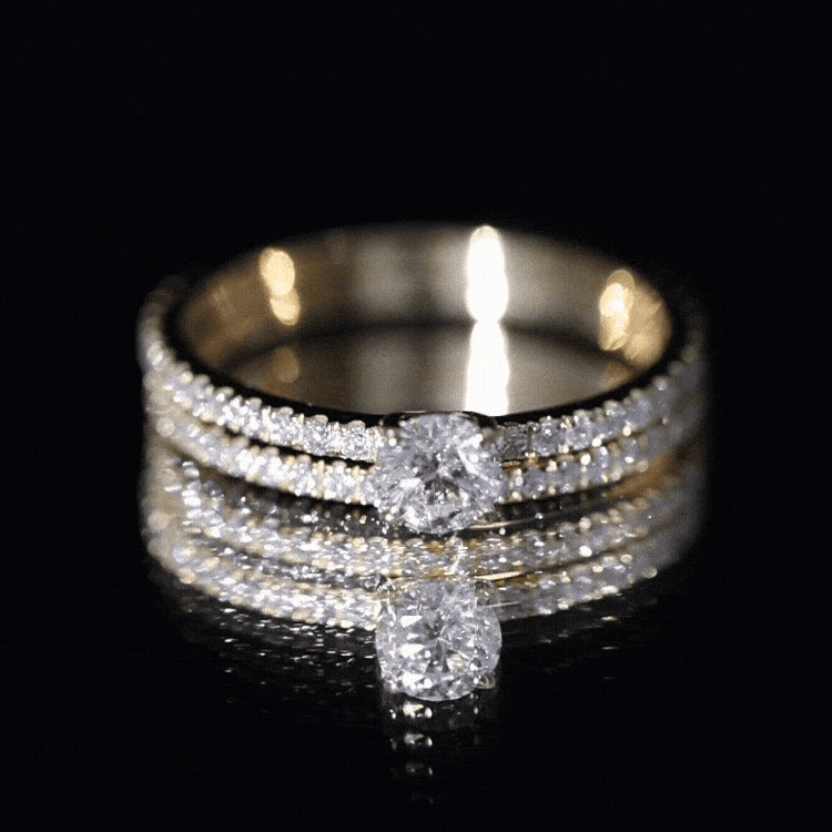 Rosec Jewels-Certified Lab Created Diamond Wedding Ring Set For Bride
