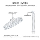 Rosec Jewels-Certified Lab Created Diamond Wedding Ring Set For Bride