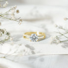 Lab Grown Diamond Wedding Ring Set with Certificate Lab - ( EF-VS ) - Rosec Jewels