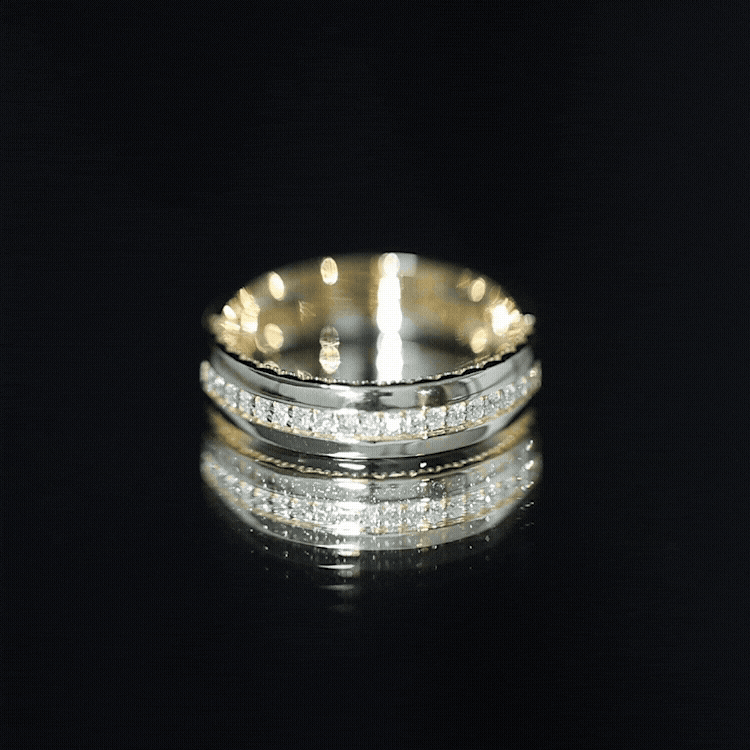 Certified Lab Grown Diamond Mens Wedding Band Lab - ( EF-VS ) - Rosec Jewels