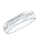 Certified Lab Grown Diamond Mens Wedding Band Lab - ( EF-VS ) - Rosec Jewels