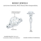 Rosec Jewels-Lab Created Diamond Criss Cross Engagement Ring For Women