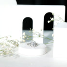 Rosec Jewels-Oval Lab Grown Diamond Hidden Halo Engagement Ring