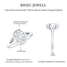 Bezel Set Oval Lab Created Diamond Solitaire Ring For Women Lab - ( EF-VS ) - Rosec Jewels