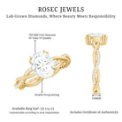 Rosec Jewels-7X9 mm Lab Grown Diamond Oblong Engagement Ring