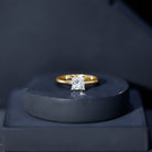 1.2 Carat Certified Lab Grown Diamond Square Cut Engagement Ring Lab - ( EF-VS ) - Rosec Jewels