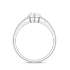 Single Stone Lab Grown Diamond Pear Engagement Ring Lab - ( EF-VS ) - Rosec Jewels