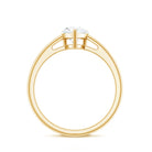 Single Stone Lab Grown Diamond Pear Engagement Ring Lab - ( EF-VS ) - Rosec Jewels