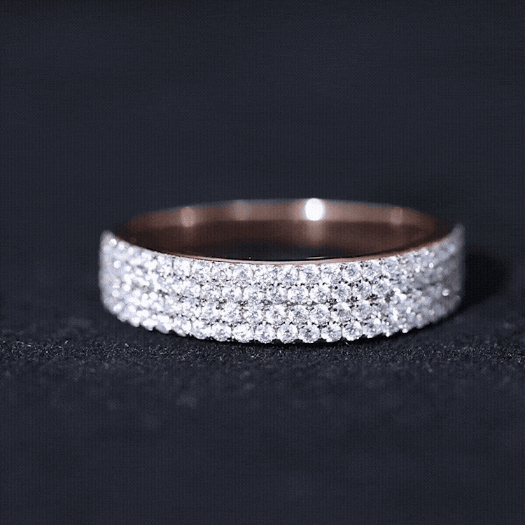 Brilliant Cut Lab Grown Diamond Classic Wedding Band Ring Lab - ( EF-VS ) - Rosec Jewels