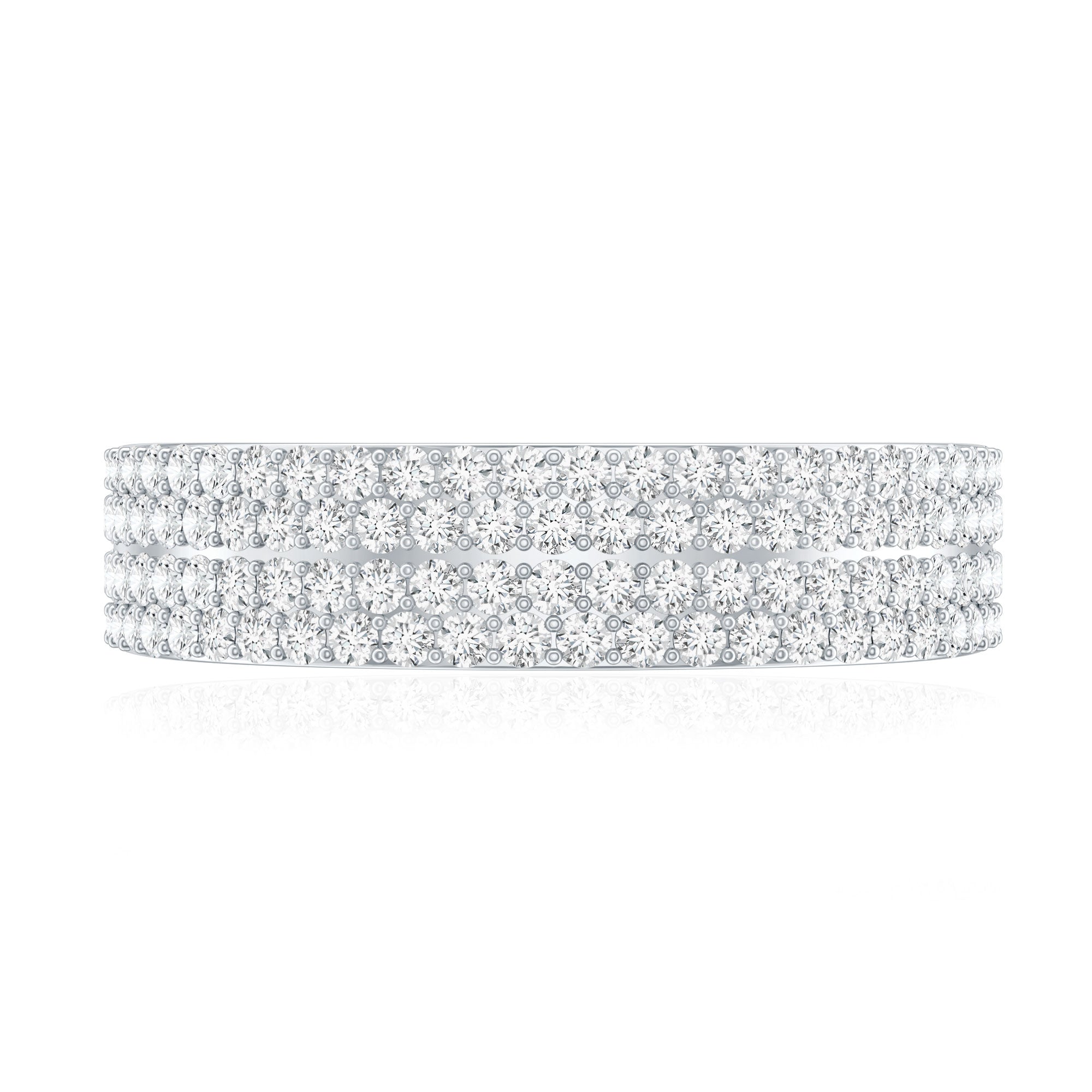 Brilliant Cut Lab Grown Diamond Classic Wedding Band Ring Lab - ( EF-VS ) - Rosec Jewels