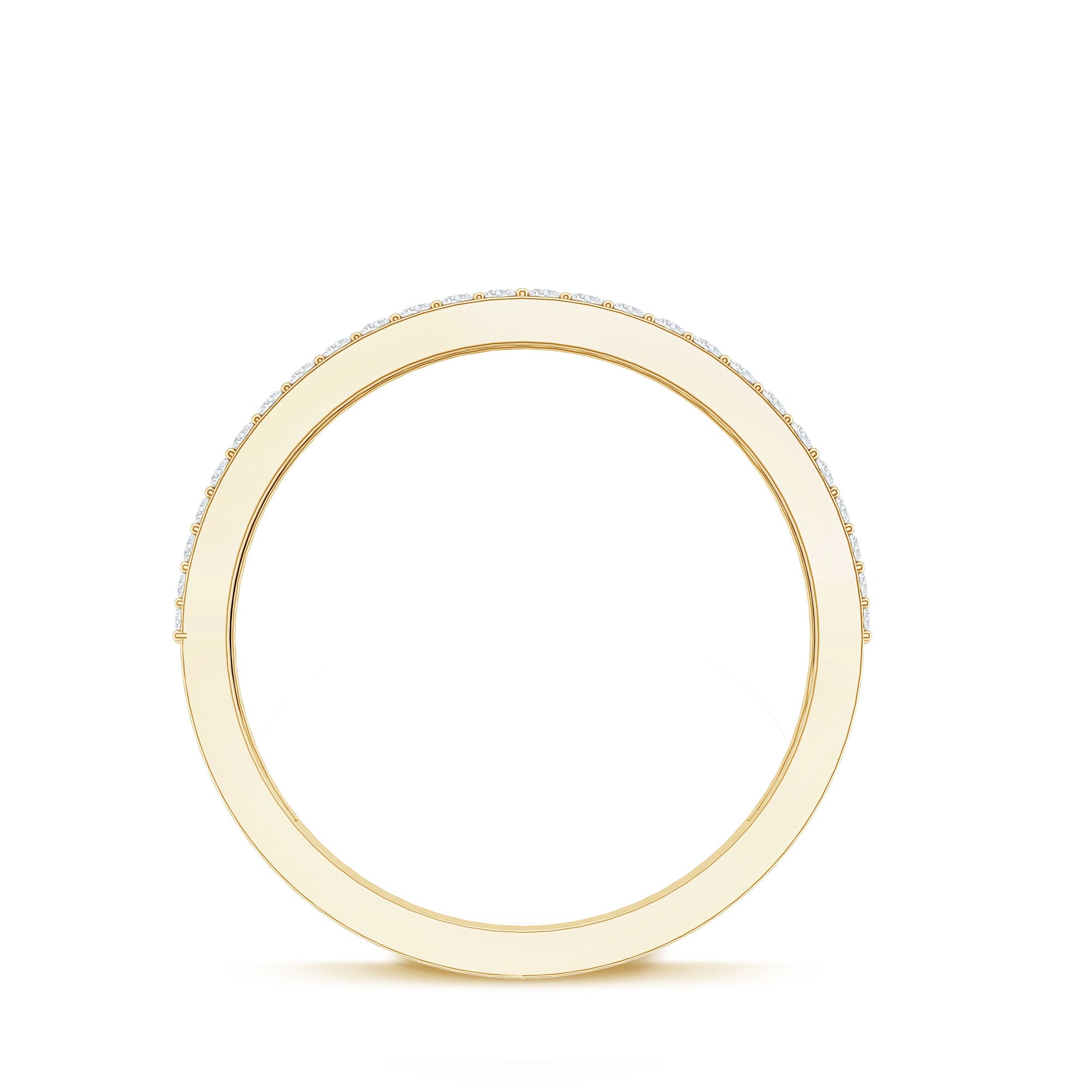 Brilliant Cut Lab Grown Diamond Classic Wedding Band Ring Lab - ( EF-VS ) - Rosec Jewels
