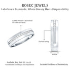 Lab Grown Diamond Twisted Rope Band with Accents Lab - ( EF-VS ) - Rosec Jewels