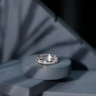 Lab Grown Diamond Twisted Rope Band with Accents Lab - ( EF-VS ) - Rosec Jewels