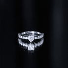 Rosec Jewels-Lab Grown Diamond Heart Promise Ring With Side Stones