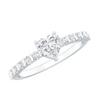 Rosec Jewels-Lab Grown Diamond Heart Promise Ring With Side Stones