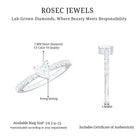 Rosec Jewels-Lab Grown Diamond Heart Promise Ring With Side Stones