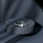 Rosec Jewels-Lab Grown Diamond Heart Promise Ring With Side Stones