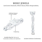 Rosec Jewels-5 MM Heart Shaped Diamond Ring For Women