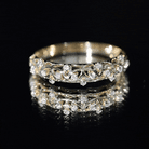 Designer Lab Grown Diamond Wedding Band For Women Lab - ( EF-VS ) - Rosec Jewels