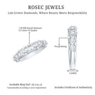 Rosec Jewels-Designer Lab Grown Diamond Wedding Band For Women