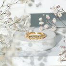 Designer Lab Grown Diamond Wedding Band For Women Lab - ( EF-VS ) - Rosec Jewels