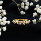 Designer Lab Grown Diamond Wedding Band For Women Lab - ( EF-VS ) - Rosec Jewels
