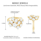 Rosec Jewels-Certified Lab Grown Diamond Statement Engagement Ring for Women