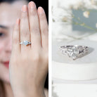 Rosec Jewels-8 mm Lab Grown Diamond Heart Shape Engagement Ring