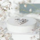 Rosec Jewels-8 mm Lab Grown Diamond Heart Shape Engagement Ring