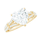 Rosec Jewels-8 mm Lab Grown Diamond Heart Shape Engagement Ring