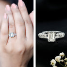 2 Carat Lab Grown Diamond Ring For Women With Certificate Lab - ( EF-VS ) - Rosec Jewels