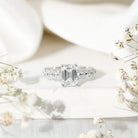 2 Carat Lab Grown Diamond Ring For Women With Certificate Lab - ( EF-VS ) - Rosec Jewels
