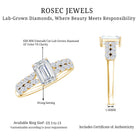 2 Carat Lab Grown Diamond Ring For Women With Certificate Lab - ( EF-VS ) - Rosec Jewels