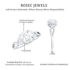 Rosec Jewels-7 MM Round Lab Created Diamond Solitaire Infinity Ring for Her