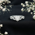 Rosec Jewels-Lab Grown Diamond Heart Engagement Ring with Halo Design