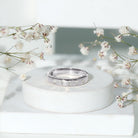 Rosec Jewels-Lab Grown Diamond Wedding Ring for Men With Gypsy Setting