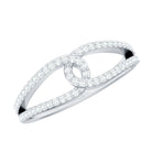 Rosec Jewels-Brilliant Cut Lab Created Diamond Knot Anniversary Ring for Her