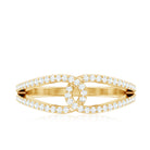 Brilliant Cut Lab Created Diamond Knot Anniversary Ring for Her Lab - ( EF-VS ) - Rosec Jewels