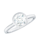 Rosec Jewels-Brilliant Cut Bezel Set Lab Grown Diamond Simple Solitaire Ring