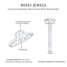 Rosec Jewels-Brilliant Cut Bezel Set Lab Grown Diamond Simple Solitaire Ring