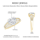 2 Carat Lab Created Diamond Heart Engagement Ring Lab - ( EF-VS ) - Rosec Jewels